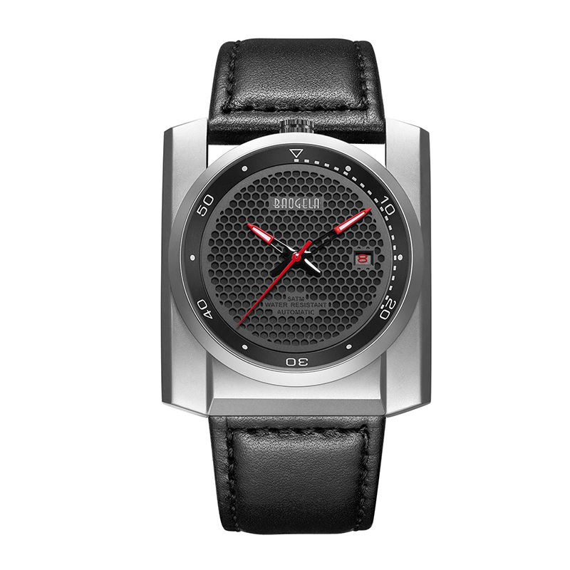 Baogela New Sports Watch Men \\\\\'s Big Dial Square Square Men\'s Watch Luminous Waterproof Automatic Mechanical Watch 6775