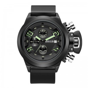 Baogela Chronograph Watch Top Brand Luksusowy Lumowinous Silikon Kwarcowy WIDZA WTWARTA WIARD SPORTÓW SPORTOWY FOR MAN 1606 GREEN
